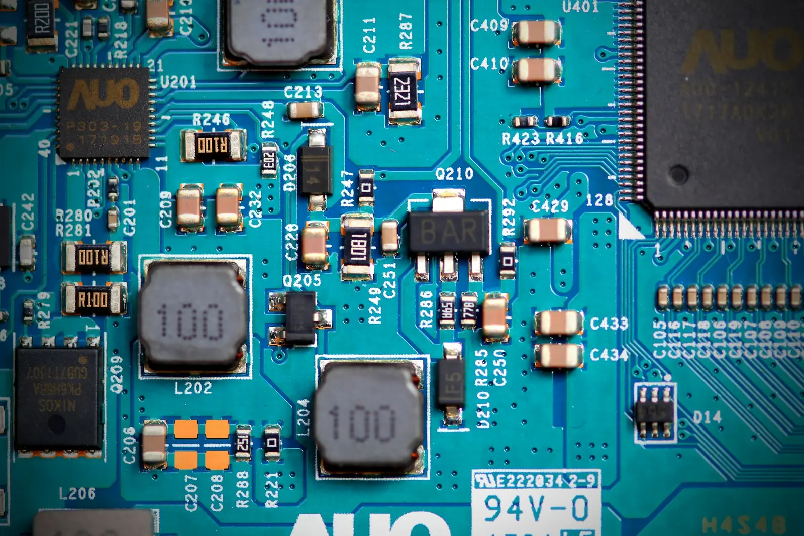 Placa electrónica en reparación