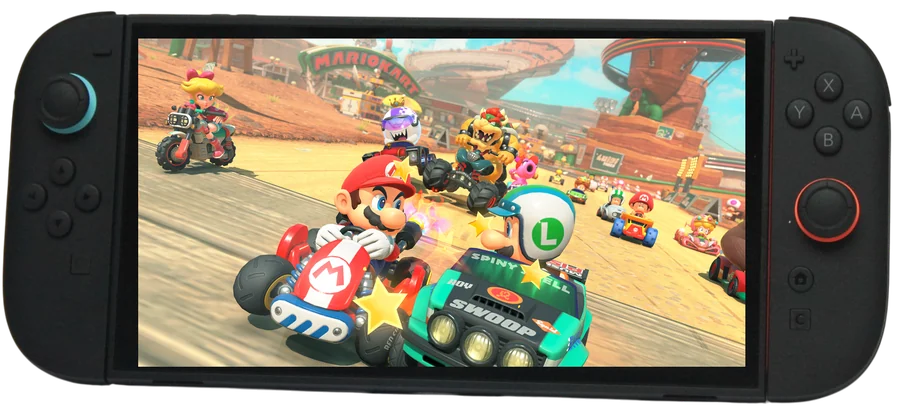 Nintendo Switch 2 mostrando Mario Kart World